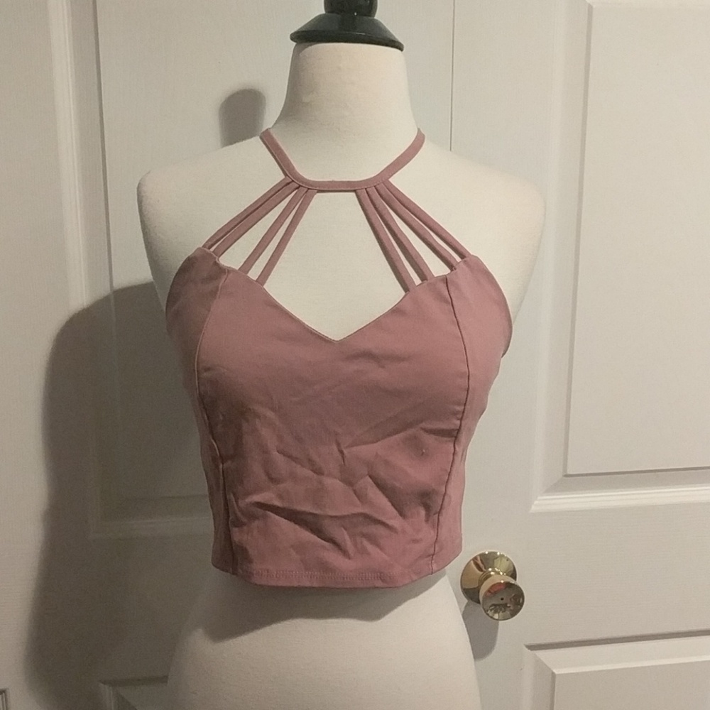 Pink crop top